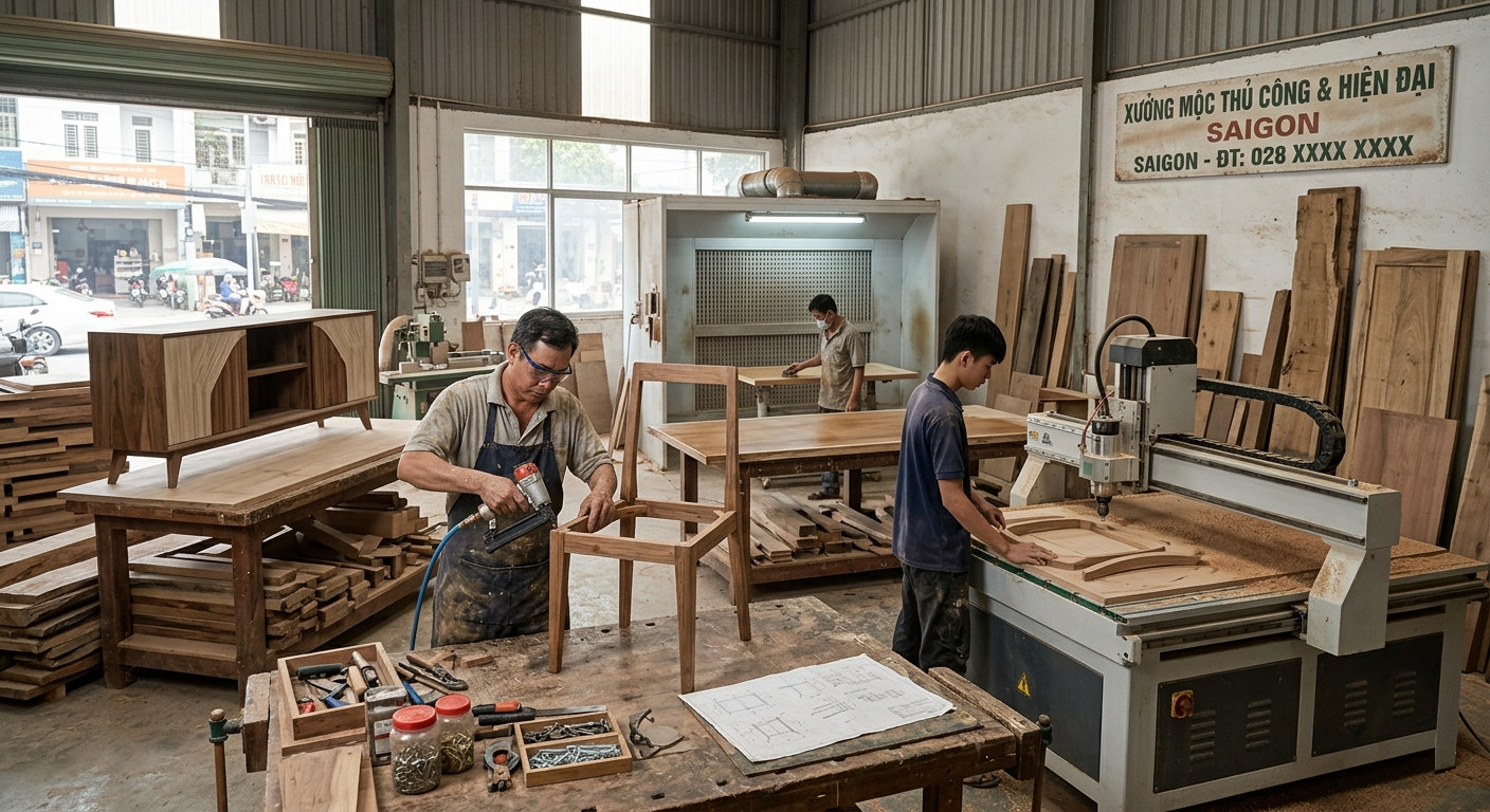 Furniture factories to workshops in Vietnam